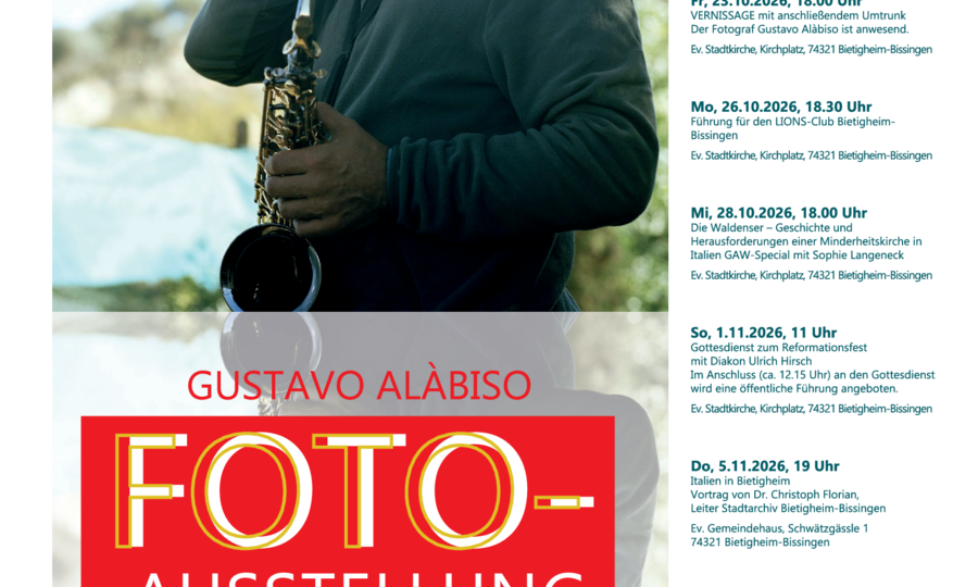 Gustavo Alàbiso - Fotoausstellung - Vortrag