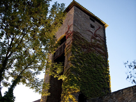 Bewachster Turm aus Steinen 