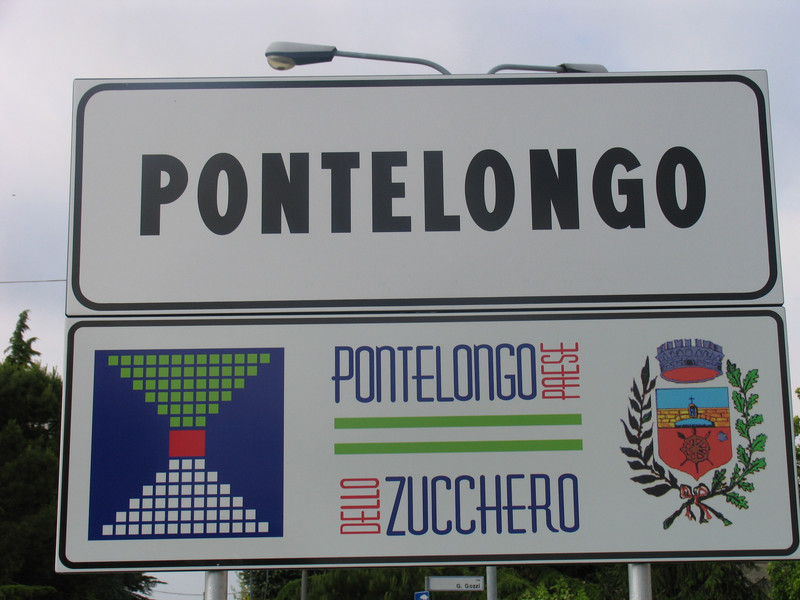 Ortsschild von Pontelongo