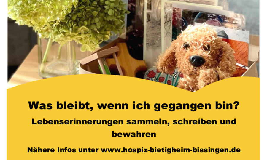 „Was bleibt, wenn ich gegangen bin?“  -  Lebenserinnerungen sammeln, schreiben und bewahren