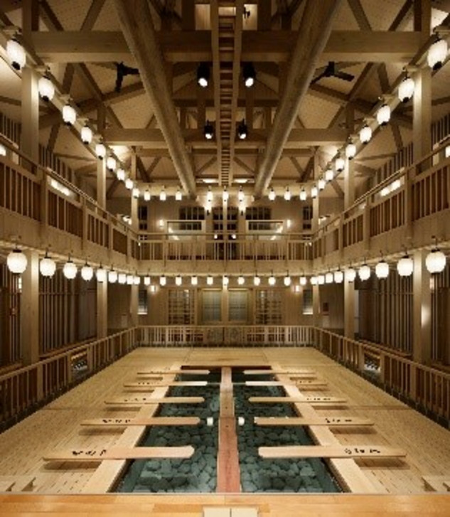 View of a traditional two-storey Spa