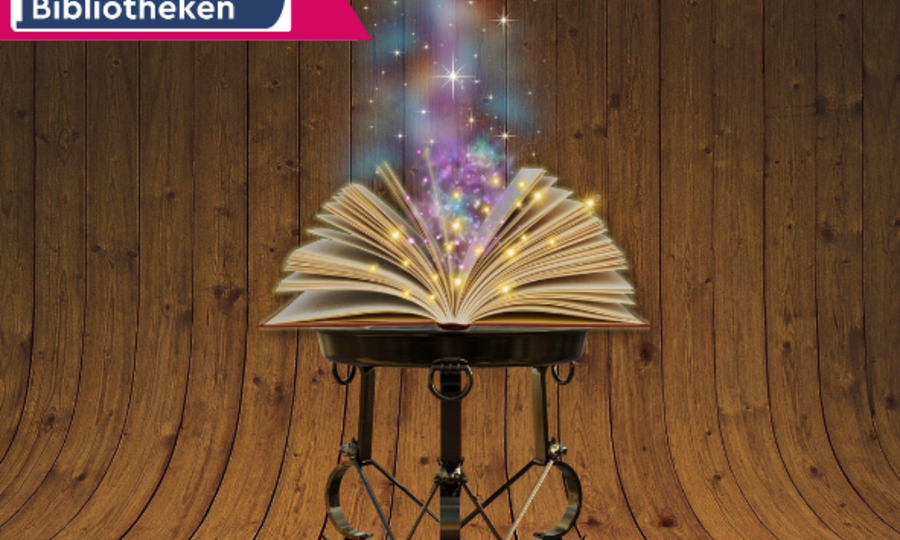 Buch aus dem Glitzer sprüht