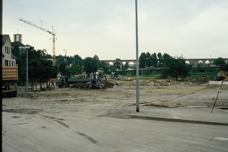Wasserachse: 1987 - Blick zum Bürgergarten