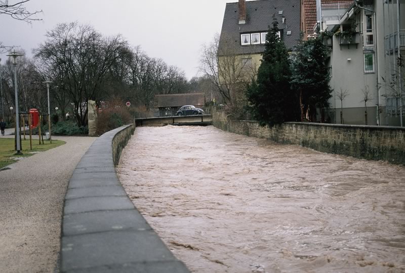 Hochwasser an Enz und Metter: Weihnachten 1993.